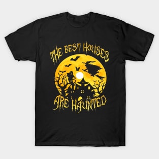 Graphic Design Halloween Haunted Spooky House T-Shirt